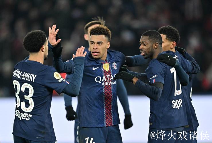 法甲-杜埃破门登贝莱建功 大巴黎2-1距榜首1分